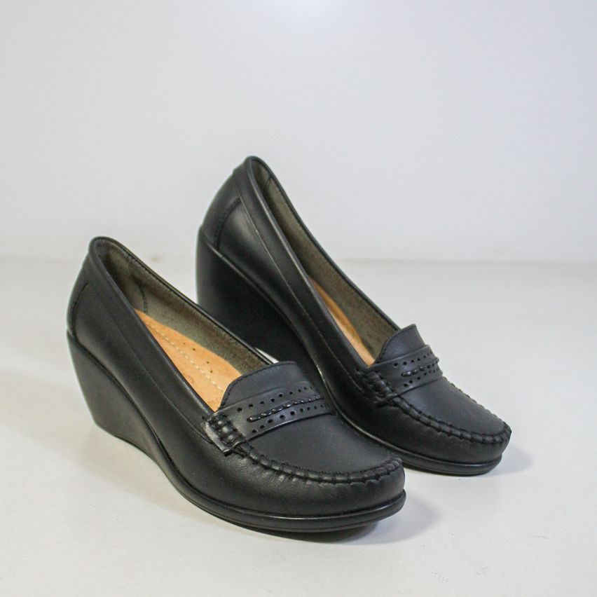 Zapato Cuero 364 Negro - Stock
