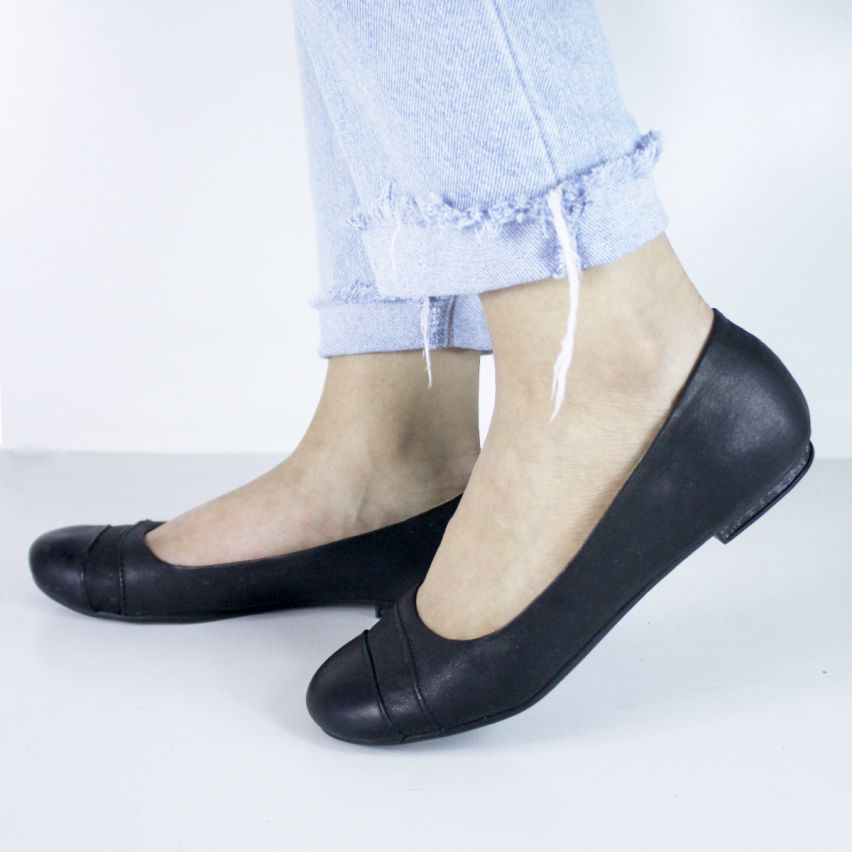 Balerina Cuero 035 Negro - Stock