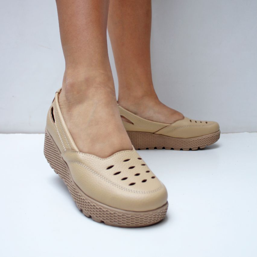 Mocasin Puro Cuero 1010 Natural - Stock