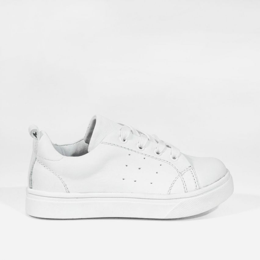 Zapatilla Cuero 1042 Blanco - Stock