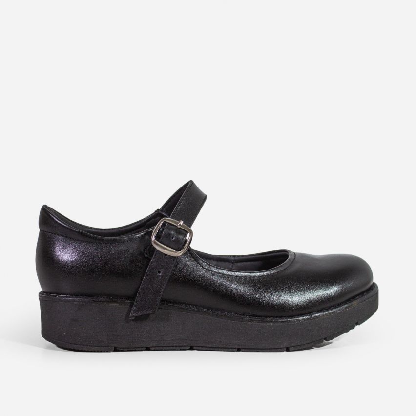 Zapato Puro Cuero 1078 C -  Negro
