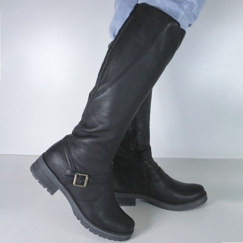 Botas Cuero 1081 Negro - Stock