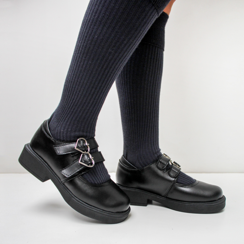 Zapato Escolar 1105 Negro - Stock