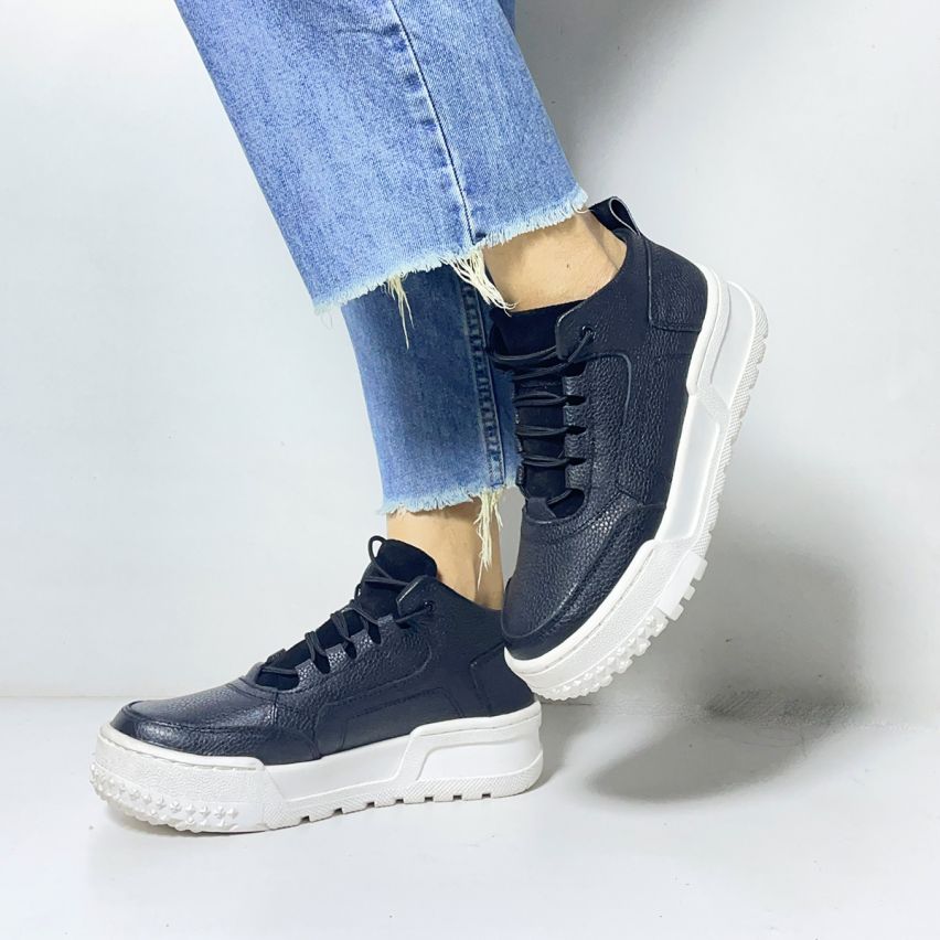 Botin Puro Cuero 1112F Negro - Stock
