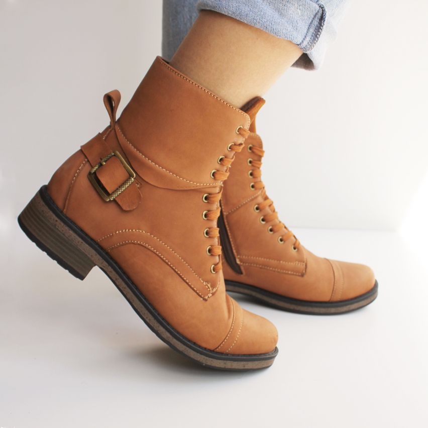 Botin Puro Cuero 1117 Miel - Stock