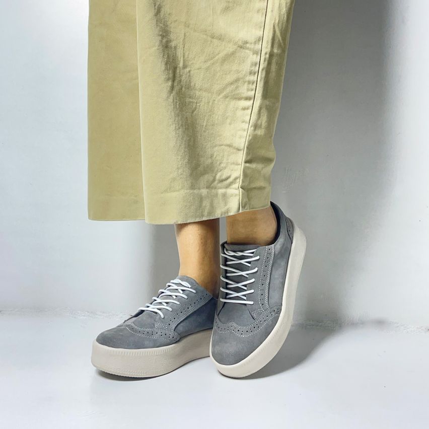 Zapatilla Puro Cuero 1025 Plomo - Stock