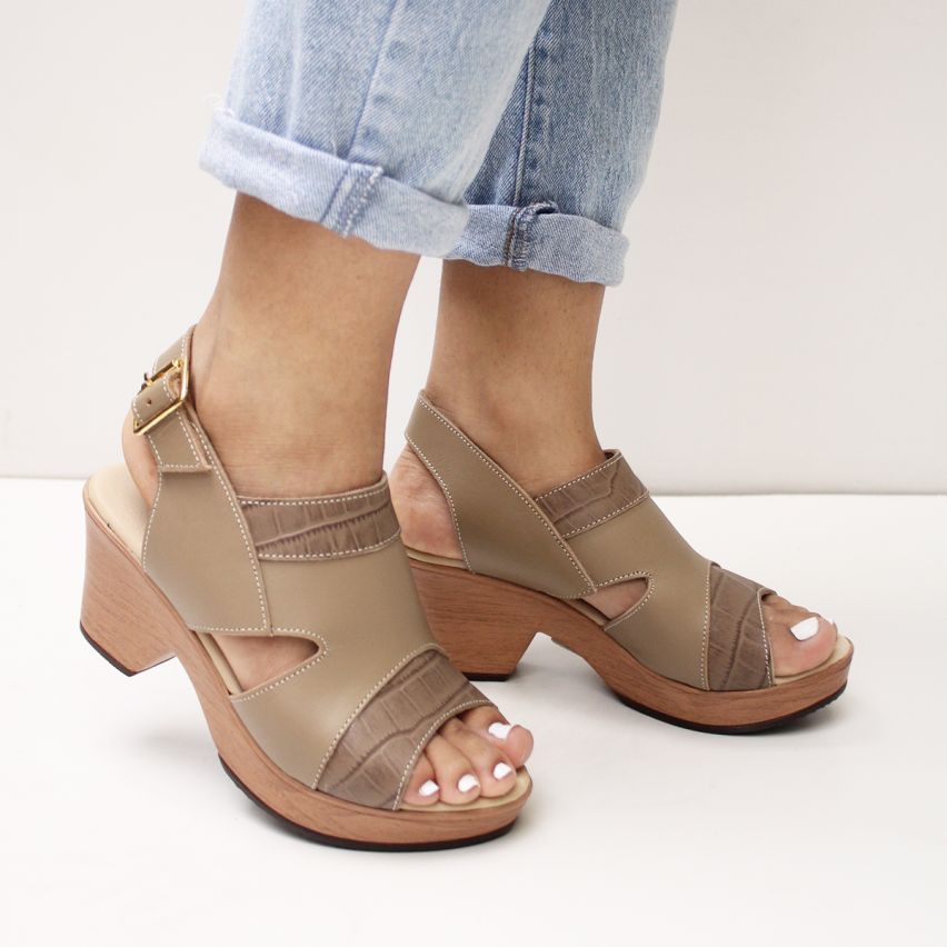 sandalia Puro Cuero 1134 Papa - Stock