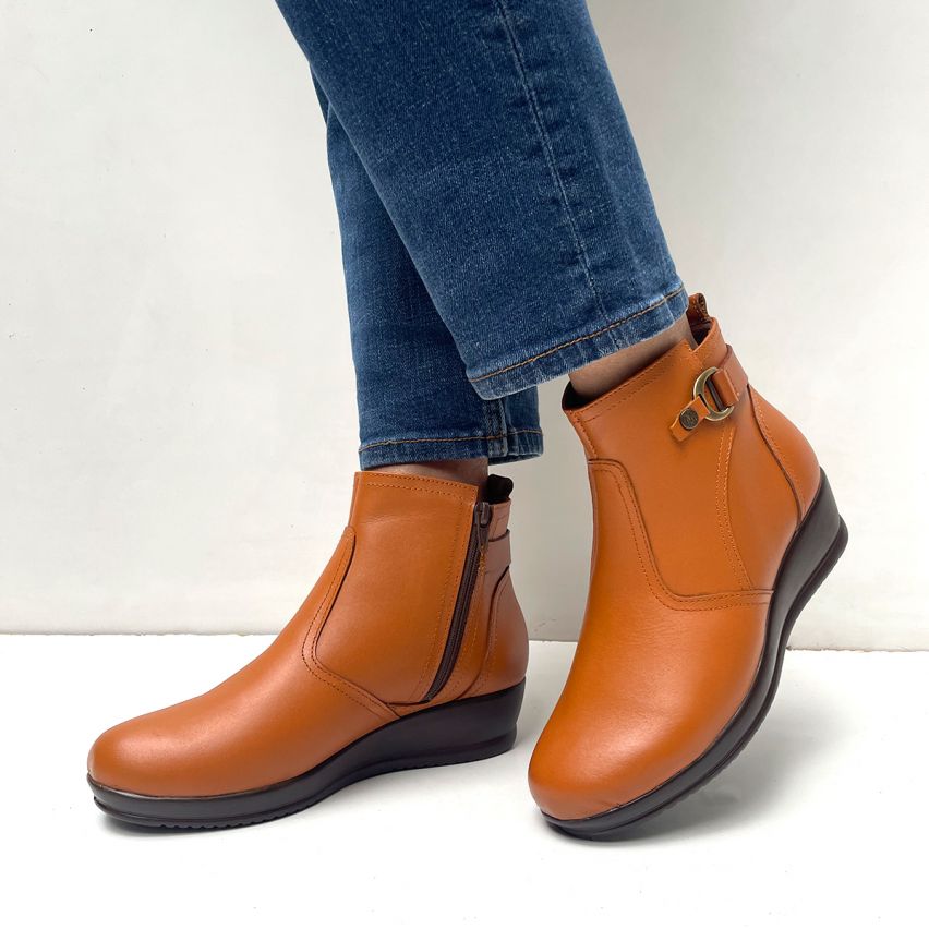 Botin Puro Cuero 1153 MIEL - Stock
