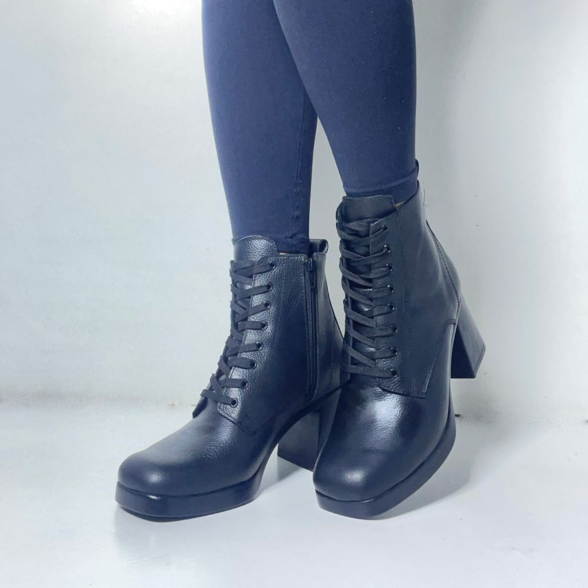 Botin Puro Cuero 1161N Negro - Stock