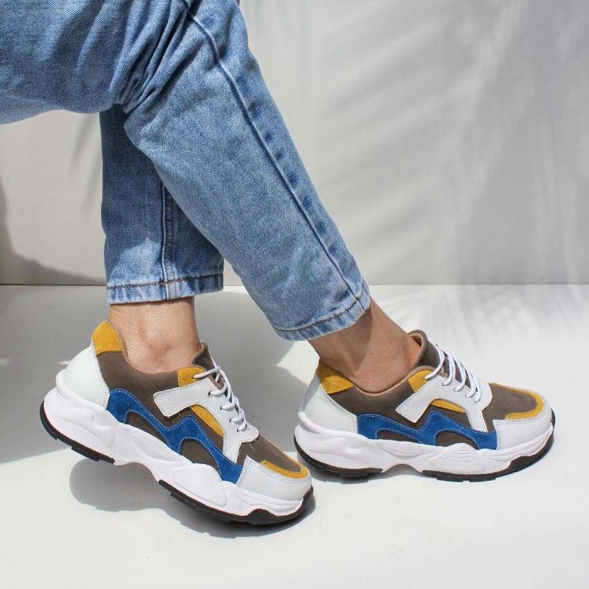 Zapatilla Cuero 830 Blanco - Stock