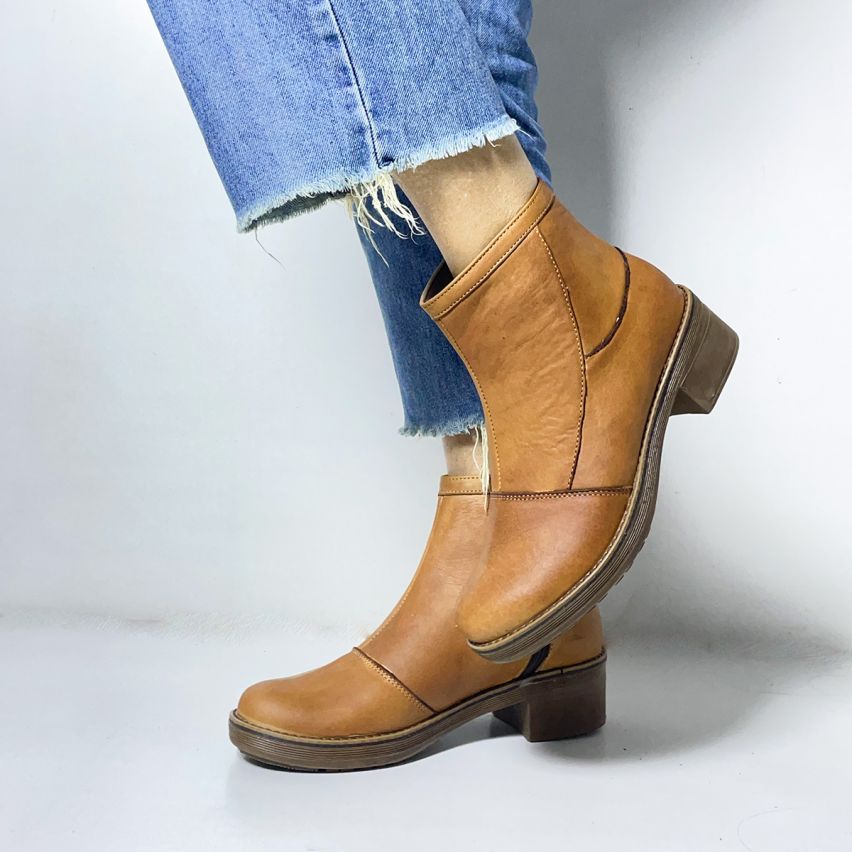 Botin Puro Cuero 224 Miel - Stock