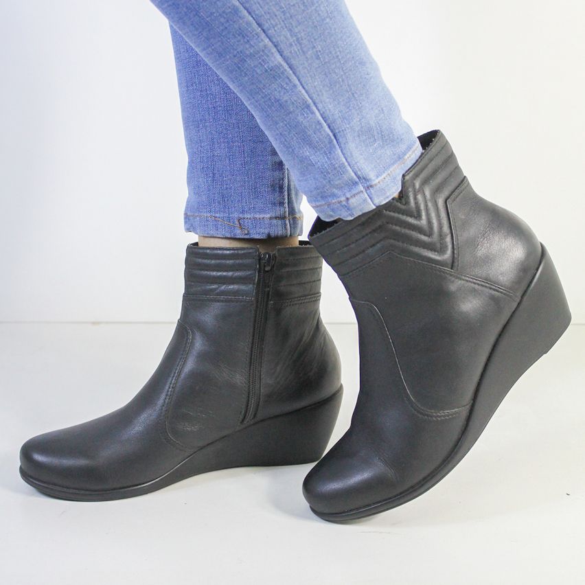 Botin  Cuero 324  Negro  - Stock