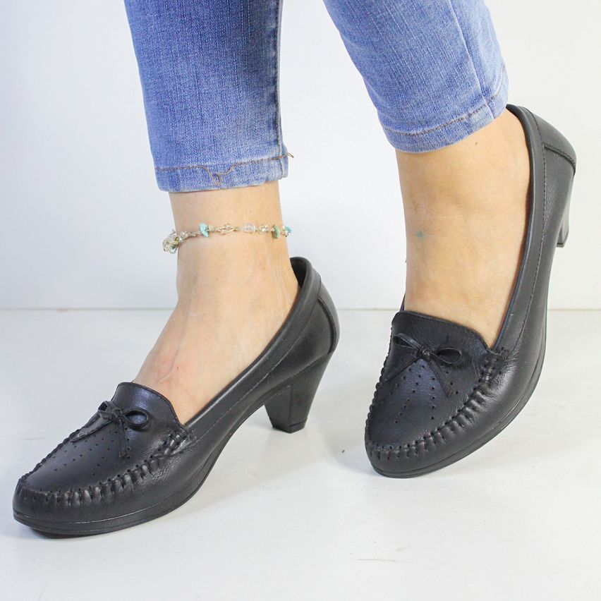 Zapato Cuero 334 Negro - Stock
