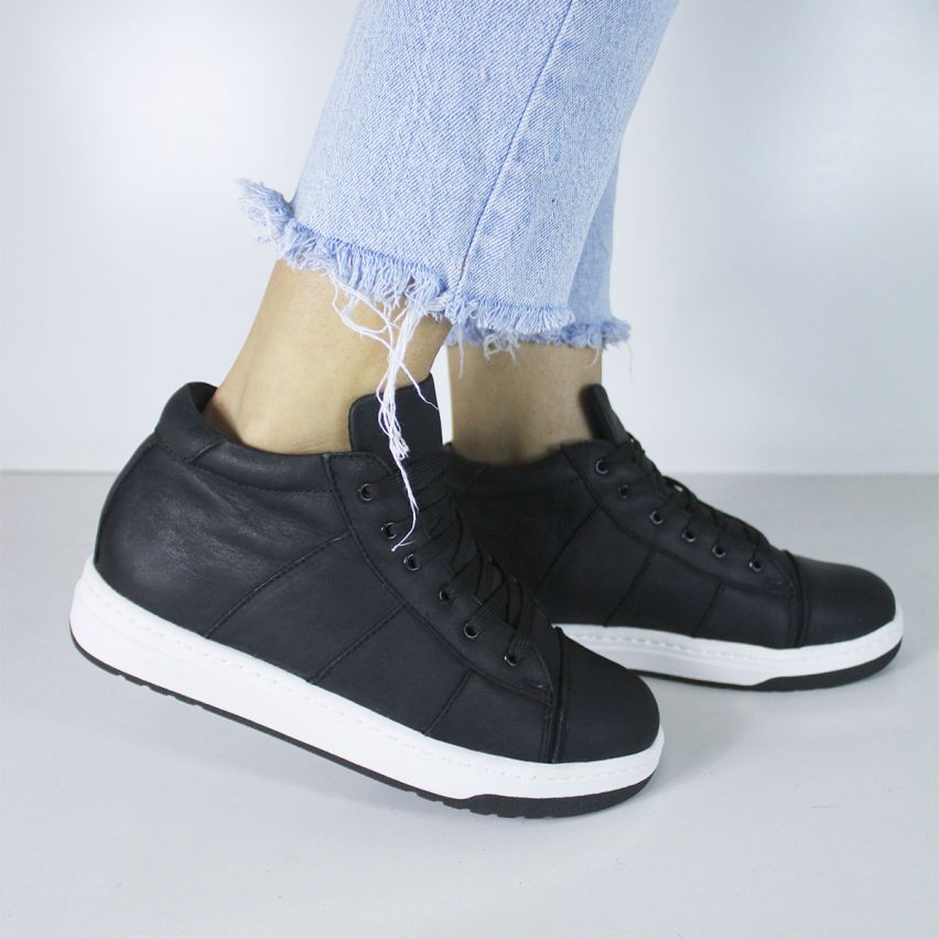 Botin Puro Cuero 442MB  Negro  - Stock