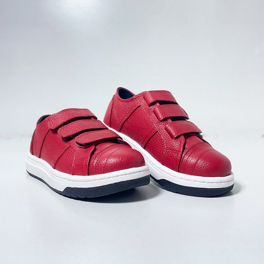 Zapatilla Puro Cuero 443 Rojo - Stock