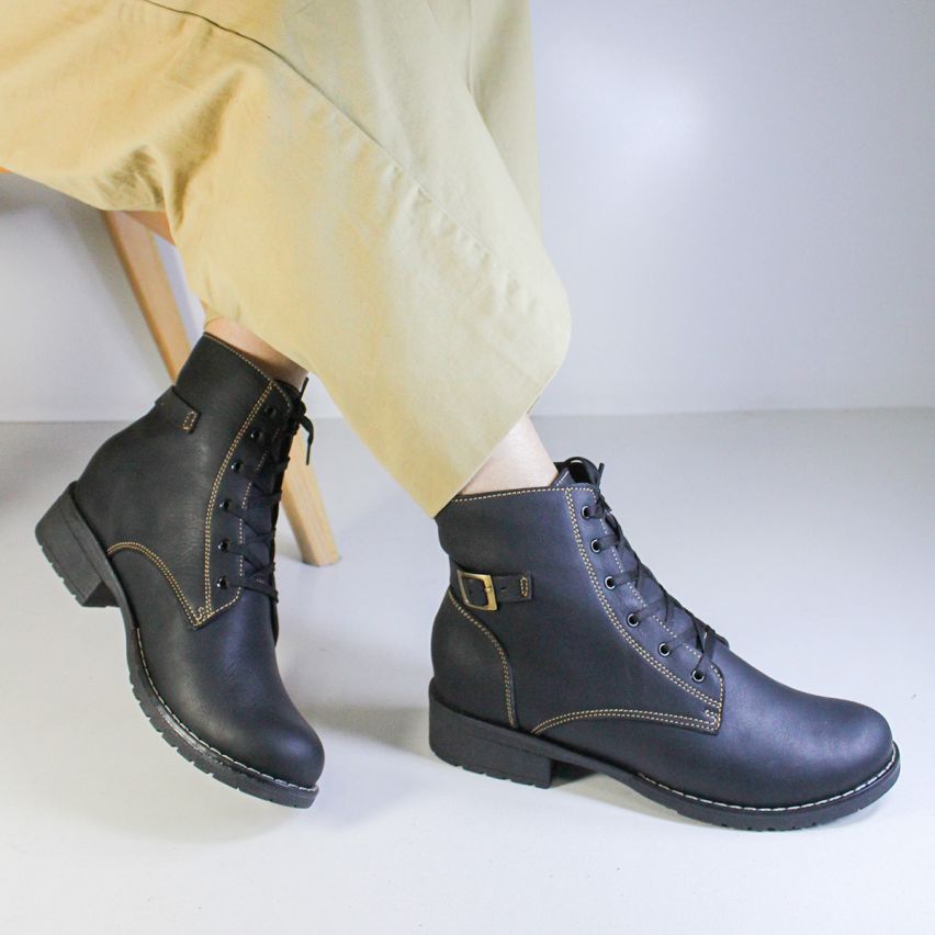 Botin Puro Cuero 516 Negro A - Stock