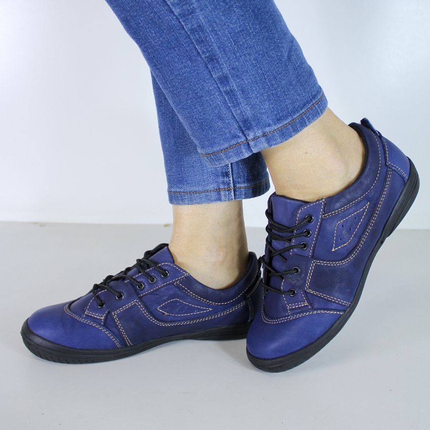 Zapatilla Cuero 517 Azul - Stock