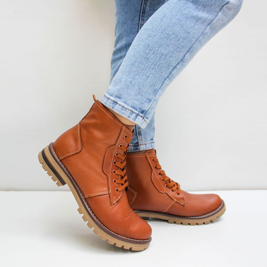 Botin Puro Cuero 658 Caramelo - Stock