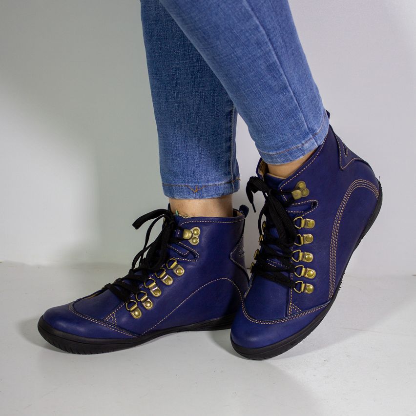 Botin Puro Cuero 676 Azul - Stock