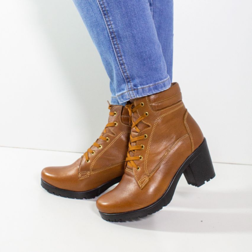 Botin Puro Cuero 682 Caramelo- Stock