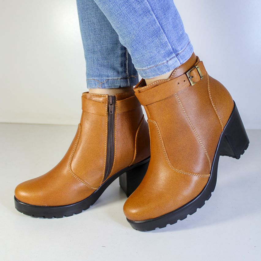 Botin Puro Cuero 888 Miel - Stock