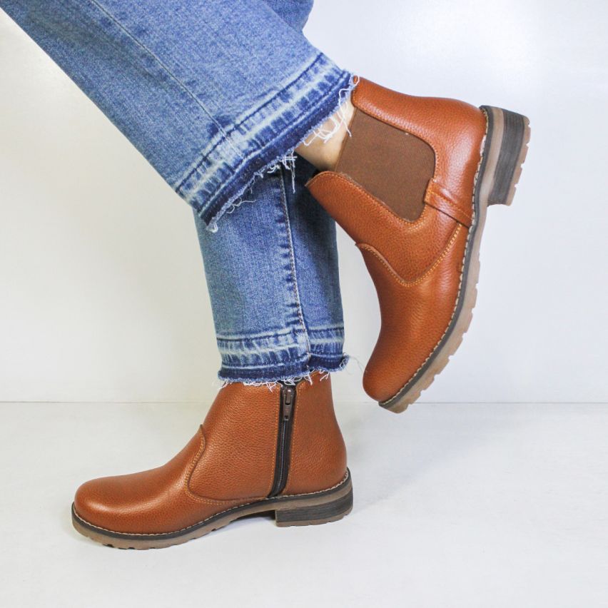 Botin Puro Cuero 732 Caramelo - Stock