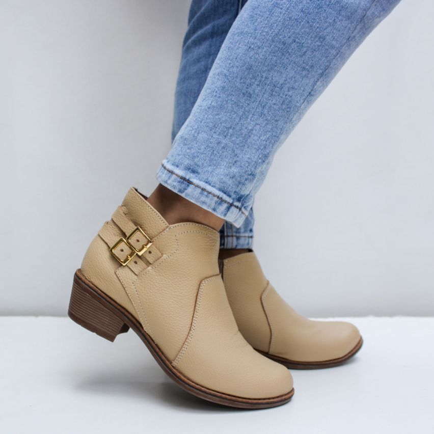 Botin Puro Cuero 754P Natutal - Stock