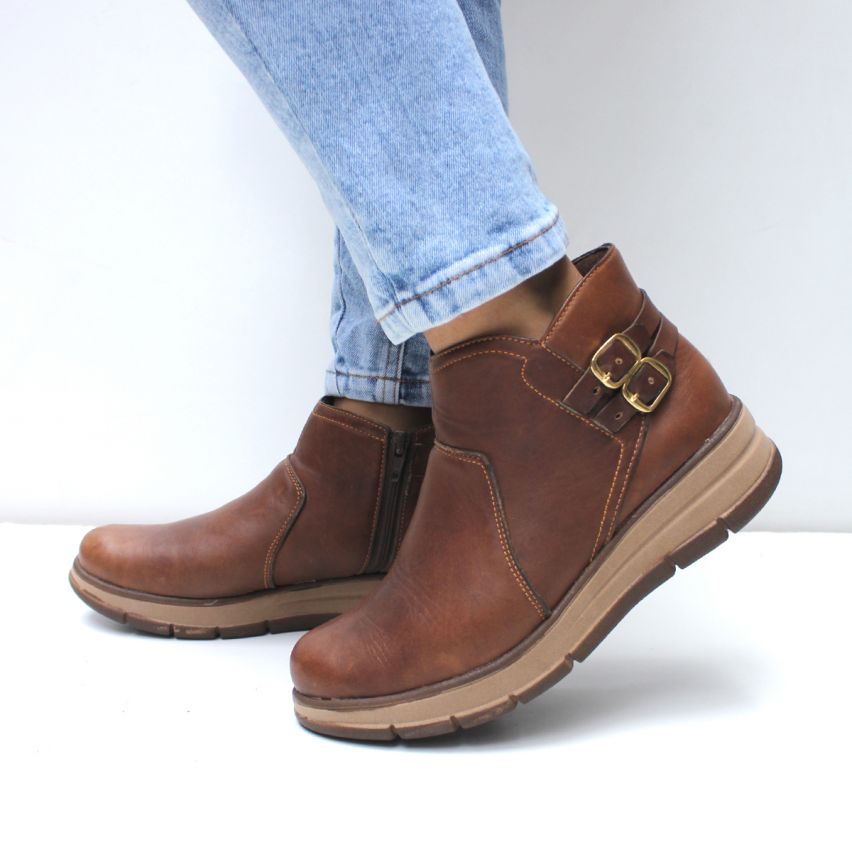 Botin Puro Cuero 754  Marron A - Stock