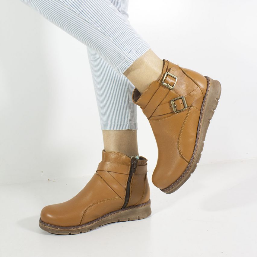 Botin Puro Cuero 756 Miel - Stock