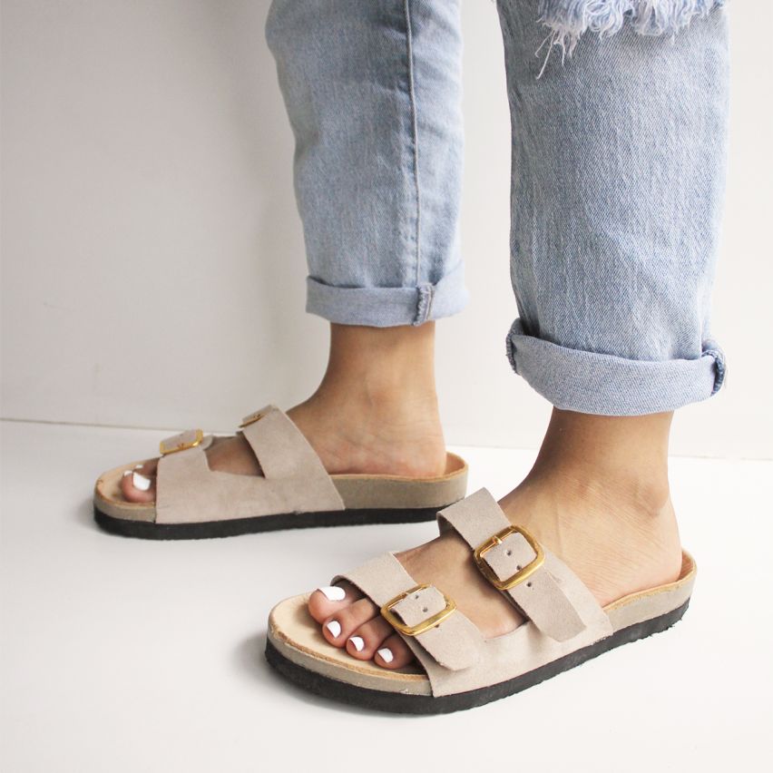 sandalia Cuero 776 Hueso - Stock