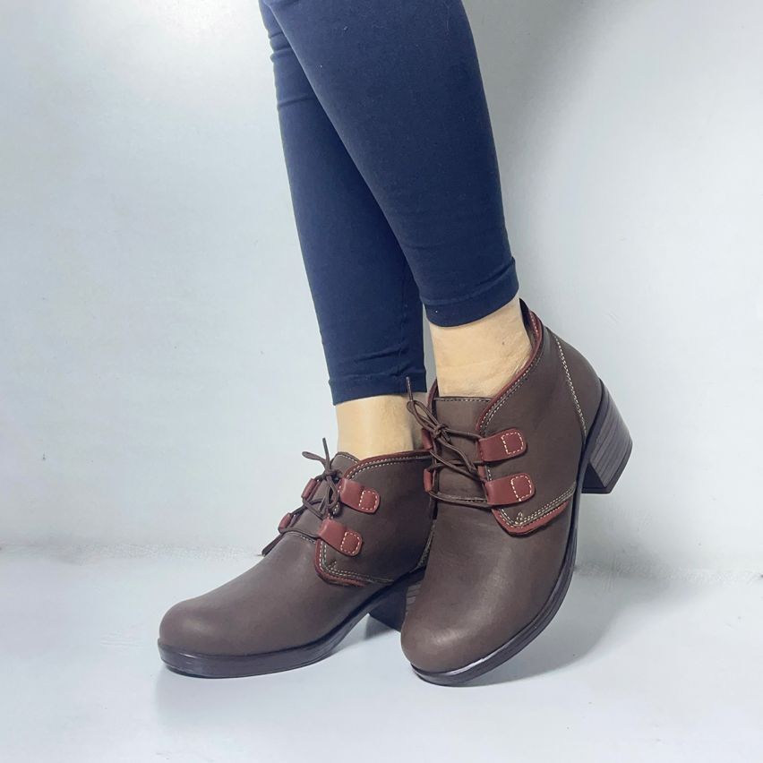 Botin Puro Cuero 806M Marrón - Stock