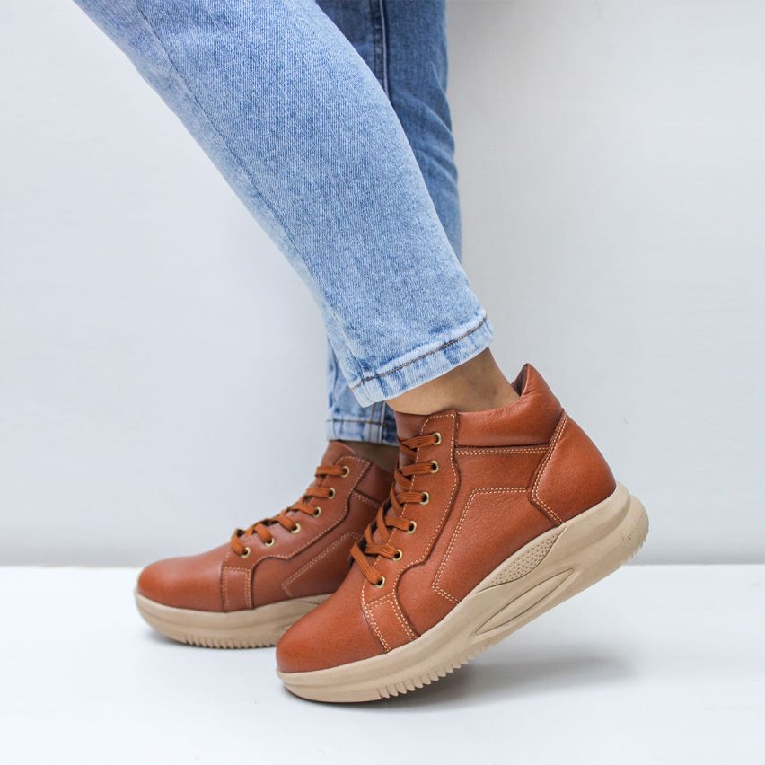 Botin Puro Cuero 829 Ex Caramelo - Stock