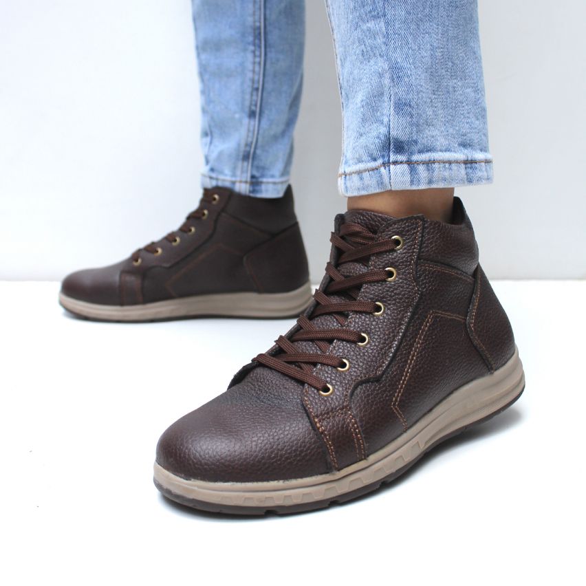 Botin Puro Cuero 829  Marron - Stock
