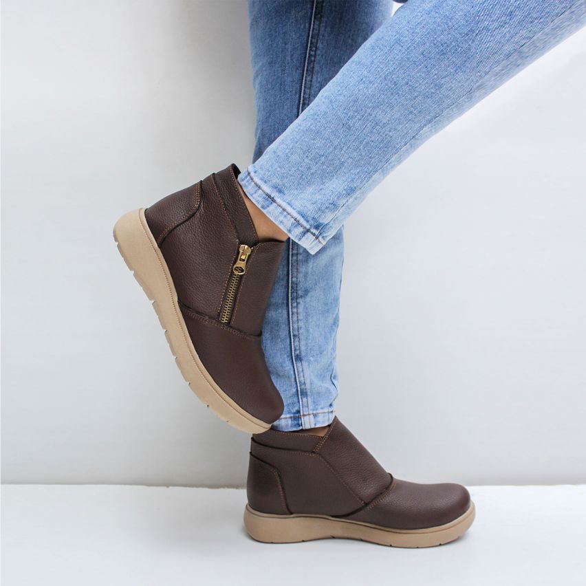 Botin Puro Cuero 836 Ex Marrón - Stock