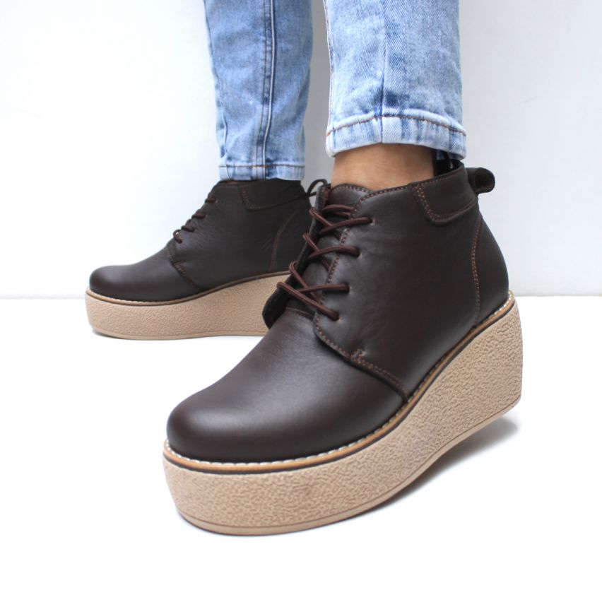 Botin Puro Cuero 856 Marrón  - Stock