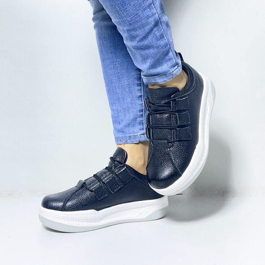 Zapatilla Cuero 875N Negro  - Stock
