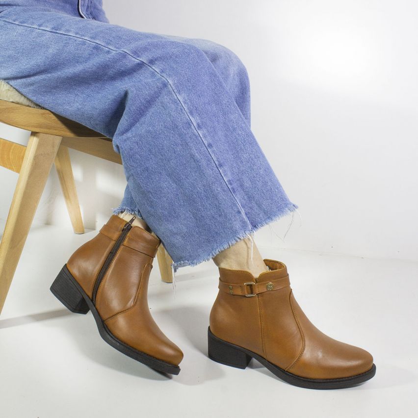 Botin Puro Cuero 887 Caramelo - Stock