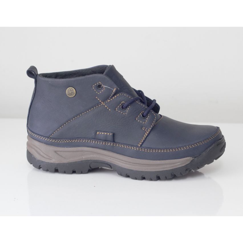 Botin Puro Cuero 574 Azul  - Stock