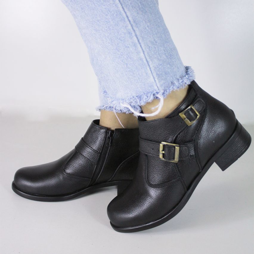 Botin Puro Cuero 797 Negro Floater - Stock