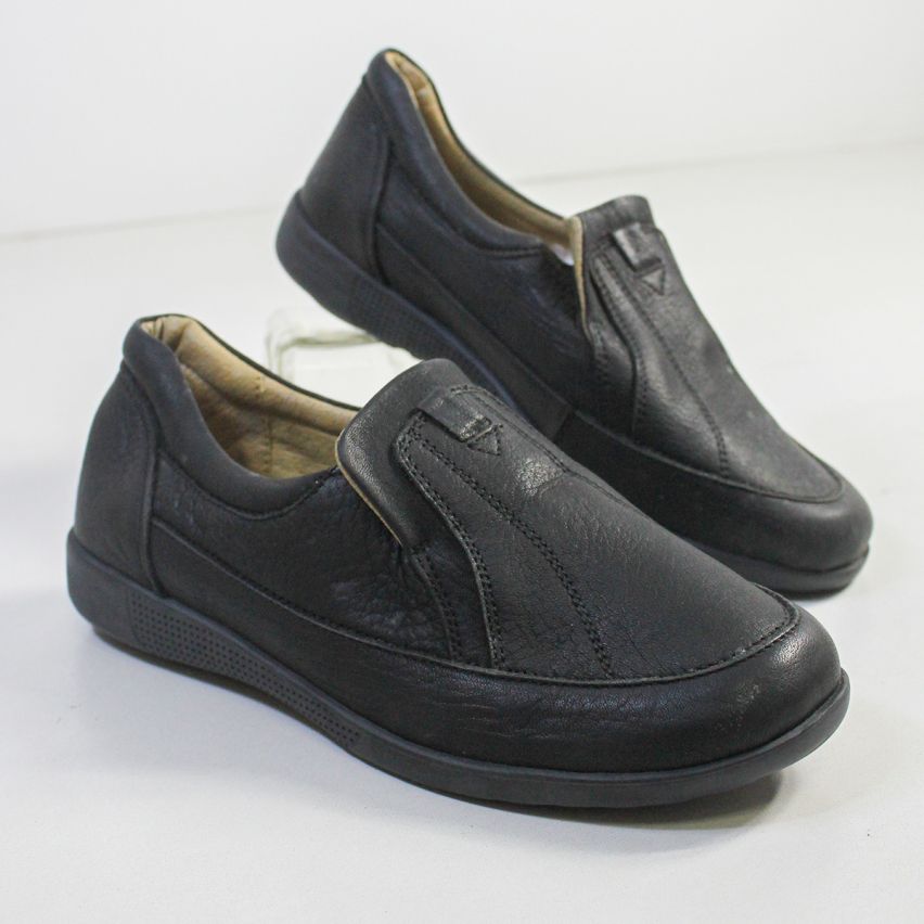 Zapato  Cuero 320 Negro - Stock
