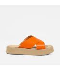 Sandalia Puro Cuero 1004 - NARANJA