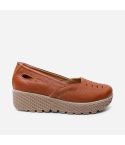 Zapato Puro Cuero 1010 Caramelo