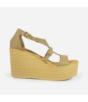 Sandalia Puro Cuero 1023 - Natural