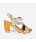 Sandalia Puro Cuero 1025 - Dorado