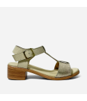 Sandalia Puro Cuero 1027 Beige