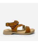Sandalia Puro Cuero 1031 Caramelo