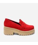 Mocasín Puro Cuero 1067 Rojo
