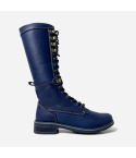 Bota Puro Cuero 1068 Azul