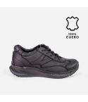zapatilla  Puro Cuero  425 -  Negro