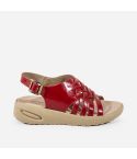 Sandalia Puro Cuero 1096 - Rojo